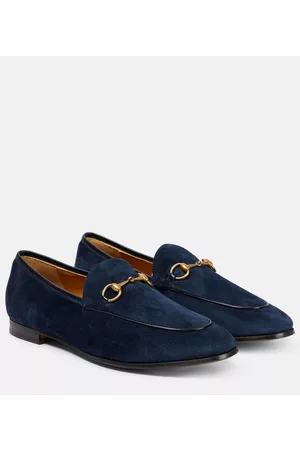 Gucci Damen Halbschuhe - Loafers Jordaan aus Veloursleder
