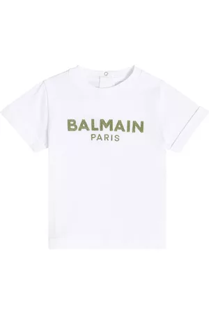 Balmain Shirts - Baby T-Shirt aus Baumwoll-Jersey