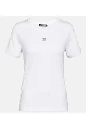 Dolce & Gabbana Damen Kurze Ärmel - T-Shirt aus Baumwolle