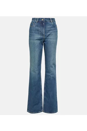 Salvatore Ferragamo Damen Straight Jeans - High-Rise Straight Jeans