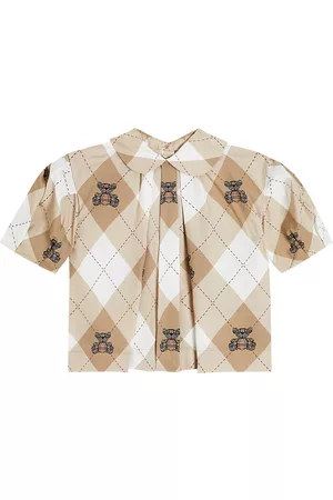 Burberry Mädchen Tops & Shirts - Top Argyle aus einem Baumwollgemisch