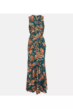 ULLA JOHNSON Damen Midikleider - Maxikleid Carine aus Baumwolle