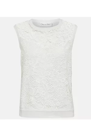 Oscar de la Renta Damen Tanktops - Top Chantilly aus einem Seidengemisch