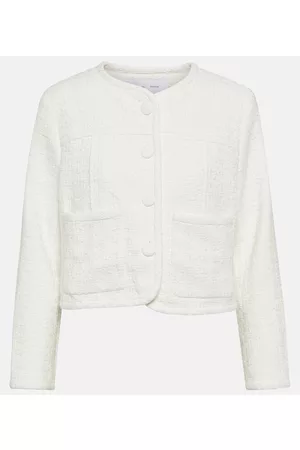 Proenza Schouler Damen Blazer & Sakkos - White Label Cropped-Jacke aus Tweed