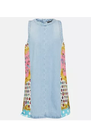 VERSACE Damen Freizeitkleider - Bedrucktes Minikleid aus Denim