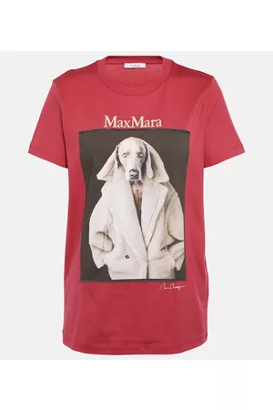 Max Mara Damen Kurze Ärmel - T-Shirt Valido aus Baumwolle