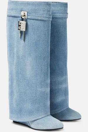 Givenchy Stiefel Shark Lock aus Denim