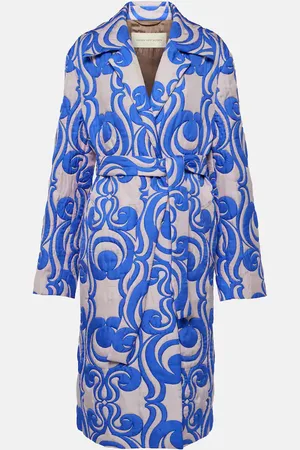 DRIES VAN NOTEN Mantel aus einem Seidengemisch