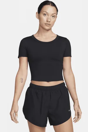 Nike One FittedDri-FIT Crop Top mit kurzen Ärmeln für Damen