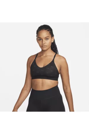Nike Air Indy ungepolsterter Sport-BH mit Print und leichtem Halt für Damen
