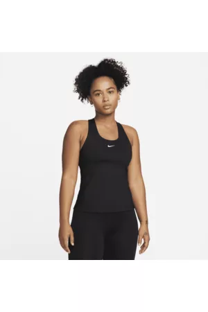 Nike Damen Sport BHs - Swoosh gepolstertes Sport-BH-Tanktop mit mittlerem Halt für Damen