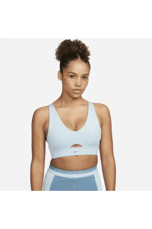 Nike Indy Plunge CutoutGepolsterter Sport-BH mit mittlerem Halt für Damen