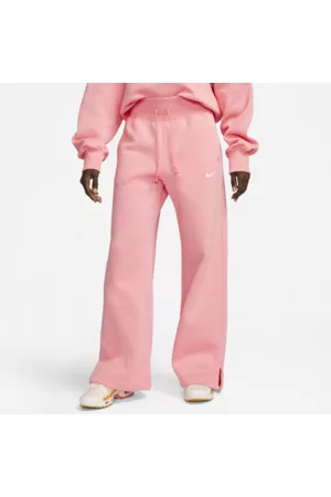 Nike Sportswear Phoenix FleeceDamen-Trainingshose mit hohem Taillenbund und weitem Bein - Pink