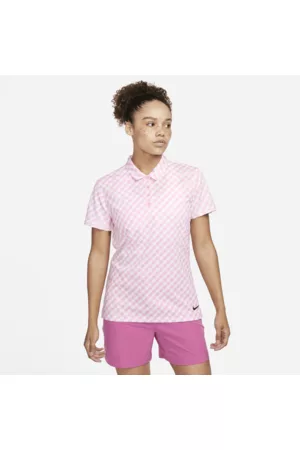 Nike Dri-FIT Victory Kurzarm-Golf-Poloshirt mit Print für Damen - Pink