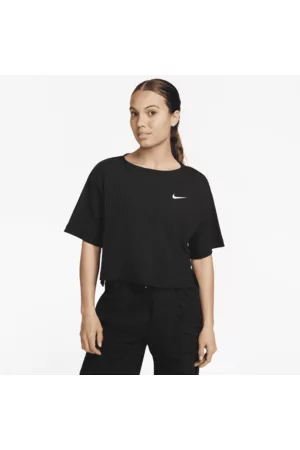 Nike Damen Kurze Ärmel - Sportswear geripptes Jersey-Kurzarmshirt für Damen