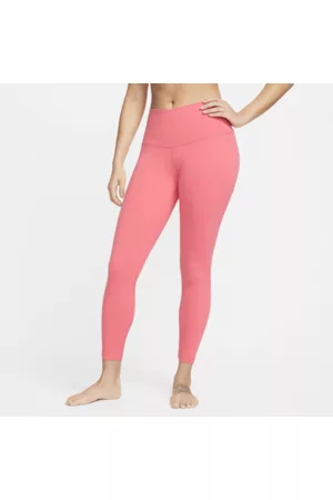 Nike Damen Leggings & Treggings - Yoga7/8-Leggings mit hohem Bund für Damen - Pink