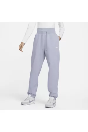 Nike Damen Lange Hosen - Sportswear Phoenix Fleece extragroße Trainingshose mit hohem Taillenbund für Damen