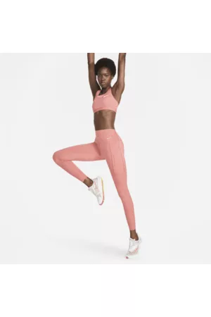Nike Damen Leggings & Treggings - Go7/8-Leggings mit Taschen, starkem Halt und hohem Bund für Damen - Rot