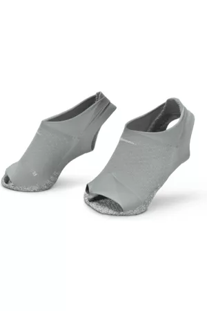 Nike Damen Socken & Strümpfe - Grip Studio Füßlinge ohne Zehen für Damen - Grau