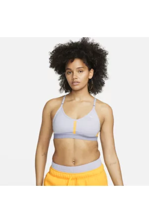 Nike Damen Gepolsterte BHs - Indy gepolsterter port-BH mit leichtem Halt und V-Ausschnitt für Damen