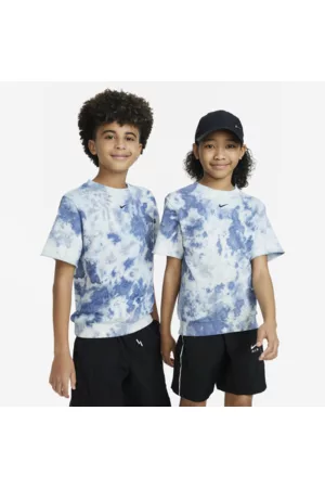 Nike Kurze Ärmel - Sportswear Club Fleece Kurzarm-Sweatshirt aus French Terry für ältere Kinder - Blau