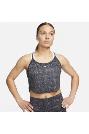 Nike Damen Tanktops - Dri-FIT OneKurz-Tanktop mit Print für Damen - Schwarz