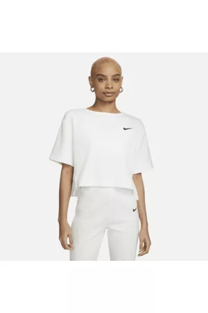 Nike Damen Kurze Ärmel - Sportswear geripptes Jersey-Kurzarmshirt für Damen