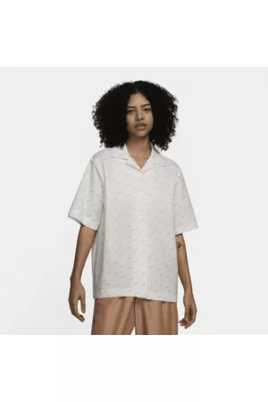 Nike Damen Kurze Ärmel - Sportswear Everyday Modern Kurzarm-Weboberteil für Damen - Weiß