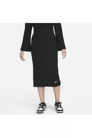 Nike Damen Bleistiftröcke - Sportswear gerippter Jersey-Rock mit hohem Bund für Damen