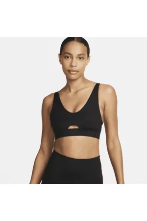 Nike Damen Gepolsterte BHs - Indy Plunge Cutout gepolsterter Sport-BH mit mittlerem Halt für Damen