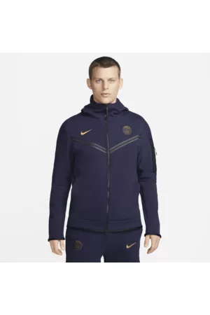 Nike Herren Sweatshirts - Paris Saint-Germain Tech Fleece Windrunner Hoodie mit durchgehendem Reißverschluss für Herren