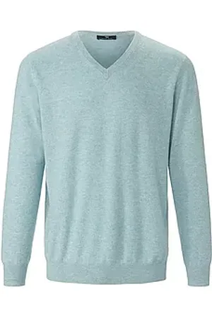 Peter Hahn V-Pullover aus 100% Premium-Kaschmir