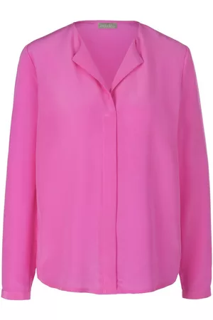 include Damen Blusen - Blusen-Shirt aus 100% Seide rosé