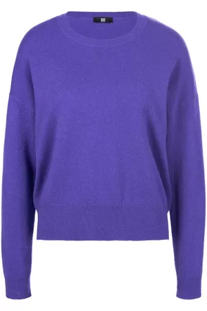 Riani Damen Pullover - Rundhals-Pullover aus 100% Kaschmir lila