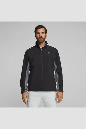 PUMA DRYLBL Golf Regenjacke Herren | Mit Plain | Black/Slate Sky | Größe: XL