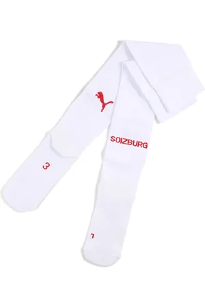 PUMA FC Red Bull Salzburg 24/25 Einfarbige Socken Herren | Mit Plain | White/Red | Größe: 31-34