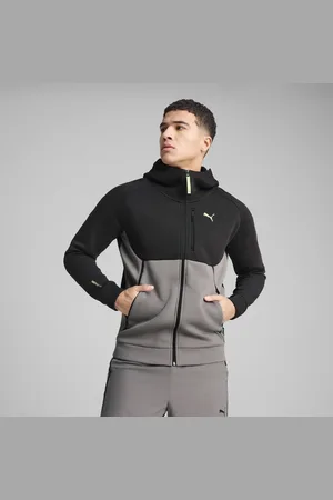 PUMA TECH Hoodie mit durchgehendem Reißverschluss Herren | Mit Color Blocking | | Größe: L
