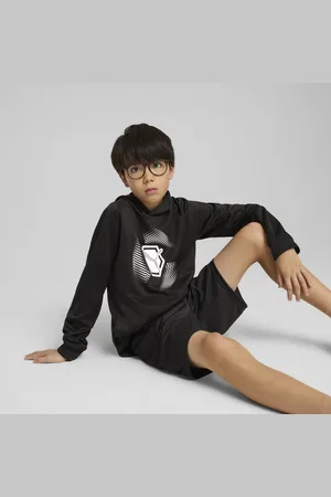 PUMA Active Sports Graphic Poly Hoodie Teenager Für Herren Für Damen Für Kinder | Mit Print | | Größe: 5-6Y