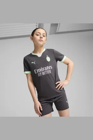 PUMA AC Milan 24/25 Ausweichtrikot Teenager Für Für Kinder | Mit Plain | Shadow Gray/Fresh Mint | Größe: 5-6Y