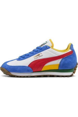 PUMA Easy Rider Sneakers Teenager Schuhe Für Für Kinder | White/Red | Größe: 35.5