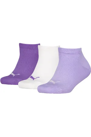 PUMA Licence Kinder Invisible Socken 3er-Pack | Flame Orange/White | Größe: 27-30