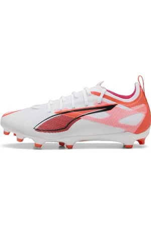 PUMA ULTRA 5 PRO FG/AG Fußballschuhe Teenager Für Für Kinder | White/Black/Glowing Red | Größe: 28