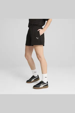 PUMA ESS ELEVATED Strukturierte 5" Shorts mit hohem Bund Damen | Mit Plain | | Größe: S
