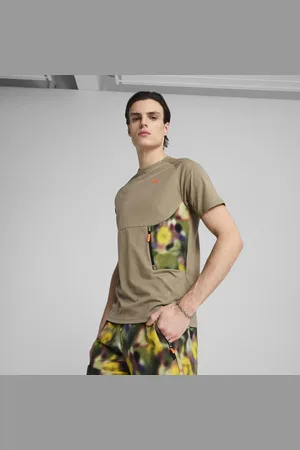 PUMA HOOPS X TECH Graphic T-Shirt Herren | Mit Print | | Größe: S
