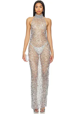 LAPOINTE Sequin Mesh Gown in