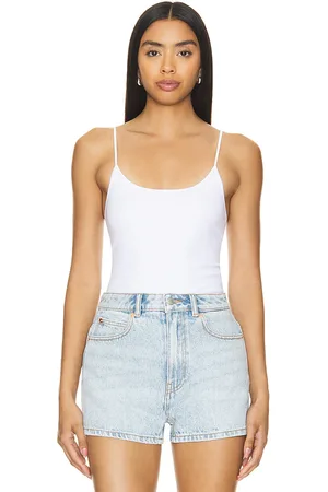 Alexander Wang Cotton Rib Seamless Tank Bodysuit in