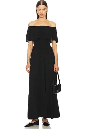 Helsa Petite Eyelet Garden Midi Dress in