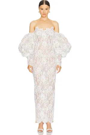 Bronx and Banco Colette Blanc Off The Shoulder Gown in