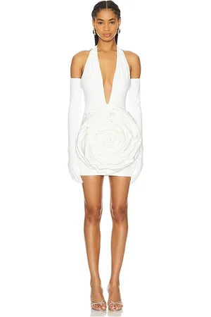 Bronx and Banco Camellia Blanc Rose Mini Dress in