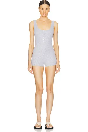 GRLFRND Rib Double Tank Romper in